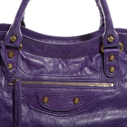 Balenciaga Agneau Velo Gold Hardware Dark Violet 4 of 12