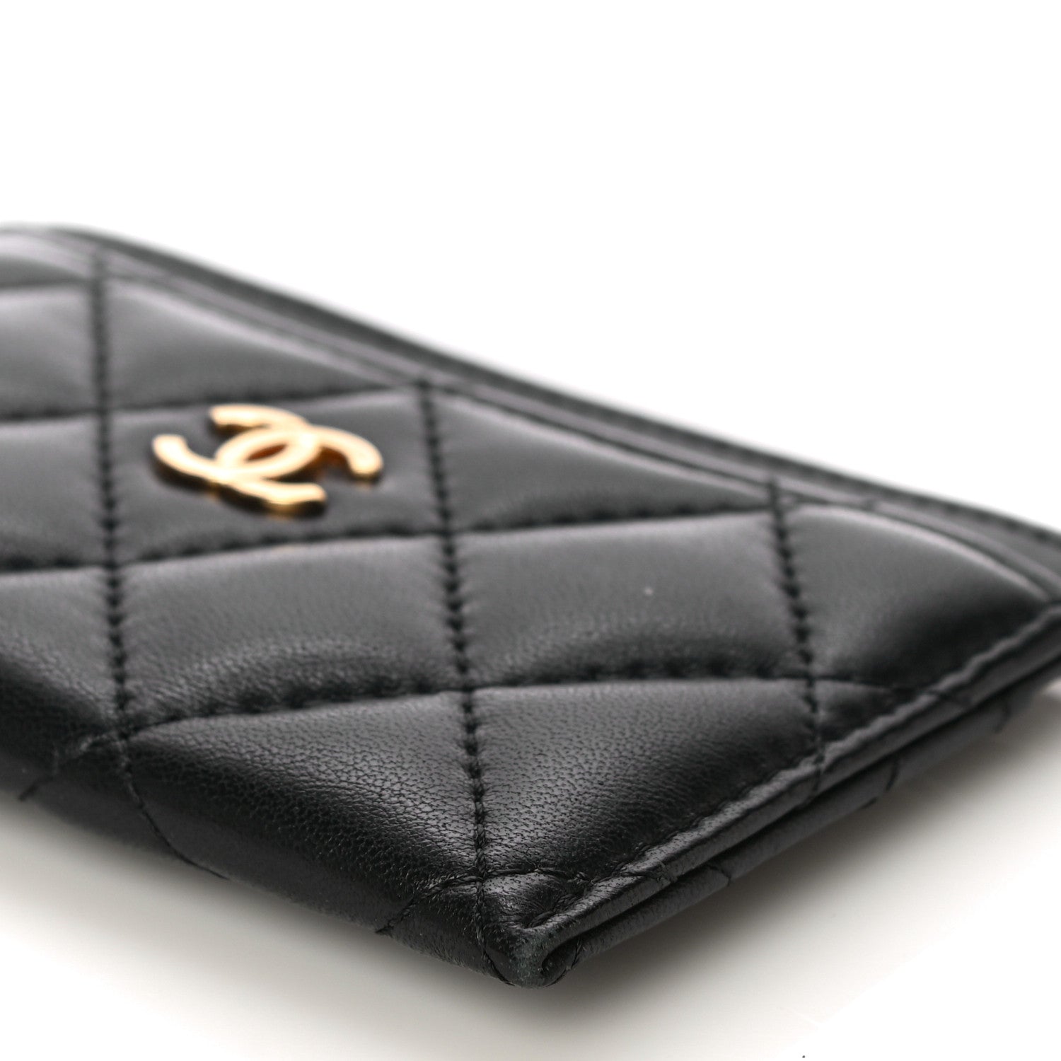 Chanel Lambskin Quilted Card Holder Black 10 of 11