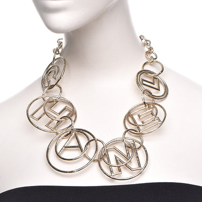 Chanel Hoop Cuba Logo Necklace Gold 2 of 7