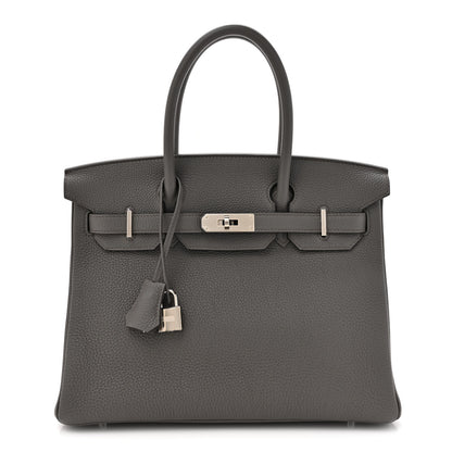 Hermes Togo BIRKIN 30 Etain 1 of 15