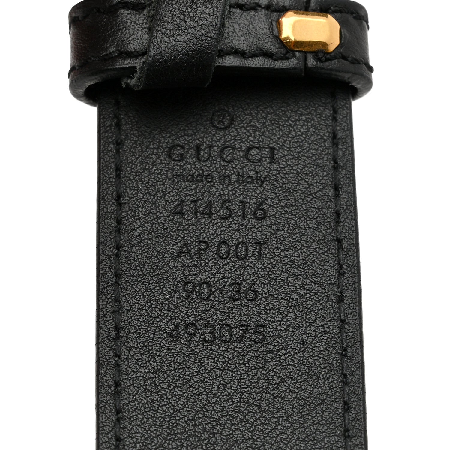 Gucci Calfskin Double G 30mm Belt 90 36 Black 3 of 5