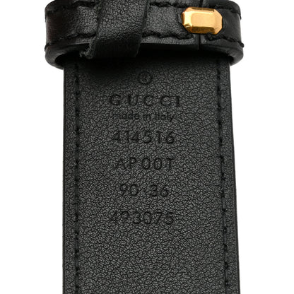 Gucci Calfskin Double G 30mm Belt 90 36 Black 3 of 5