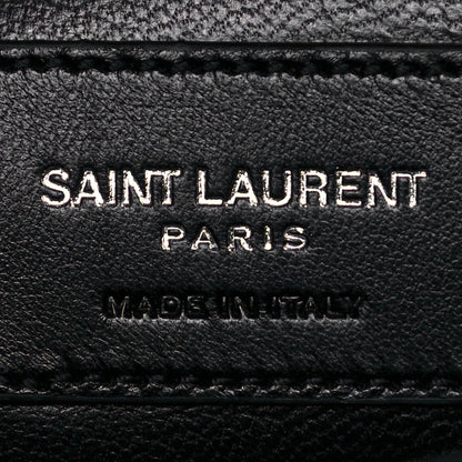 Saint Laurent Sheepskin Tri-Quilt Monogram Medium College Bag Black 6 of 10