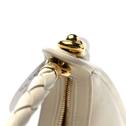 Bottega Veneta Smooth Calfskin Hula Hoop Shoulder Bag Sea Salt 10 of 10