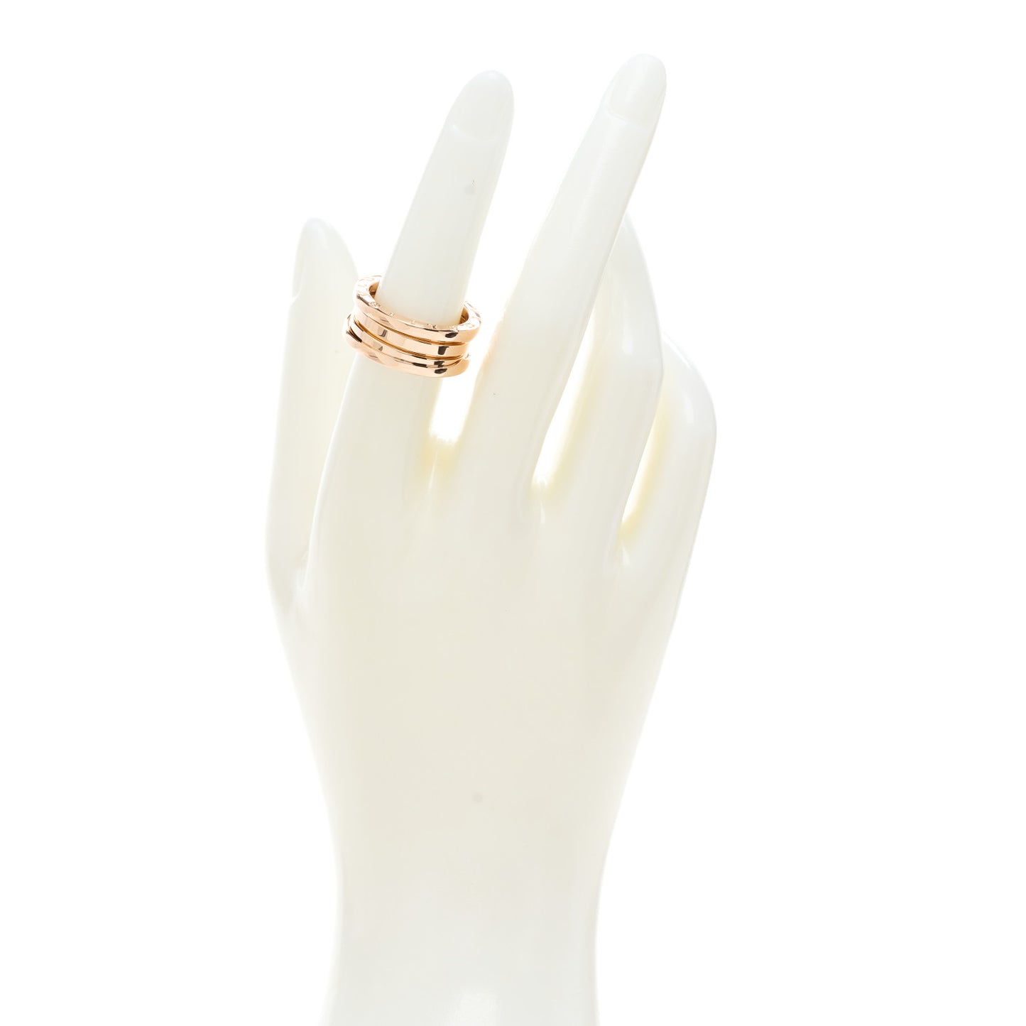 18K Rose Gold B.Zero1 Three-Band Ring 54 7
