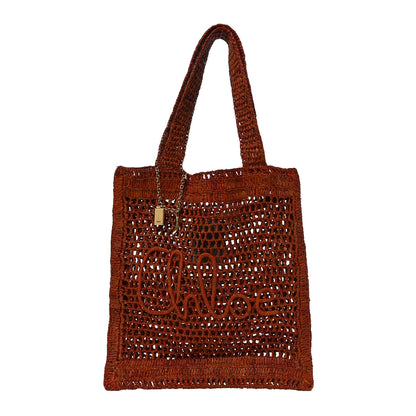 Chloe Raffia Summer Banana Tote Clay Brown 1 of 10