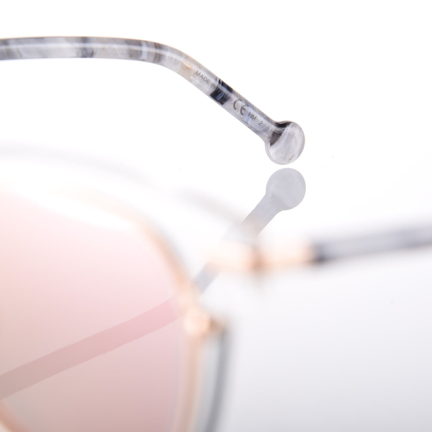 Christian Dior Origins2 Round Marble Sunglasses Rose Gold 7 of 10