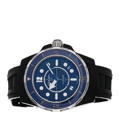 Chanel Stainless Steel Ceramic Rubber 41mm J12 Marine Automatic Watch Black 2 of 4