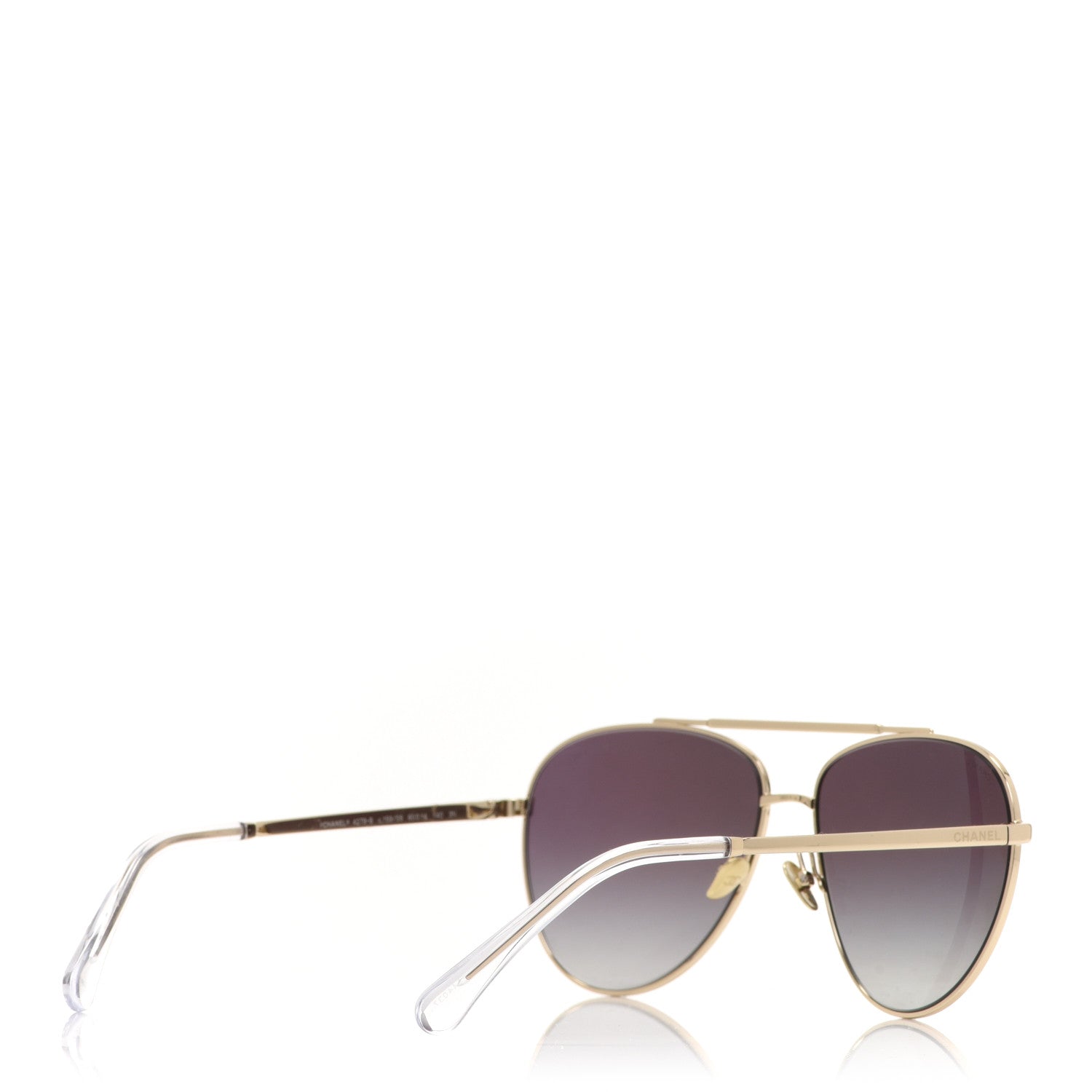Chanel Metal Aviator Sunglasses 4279-B Gold 4 of 7