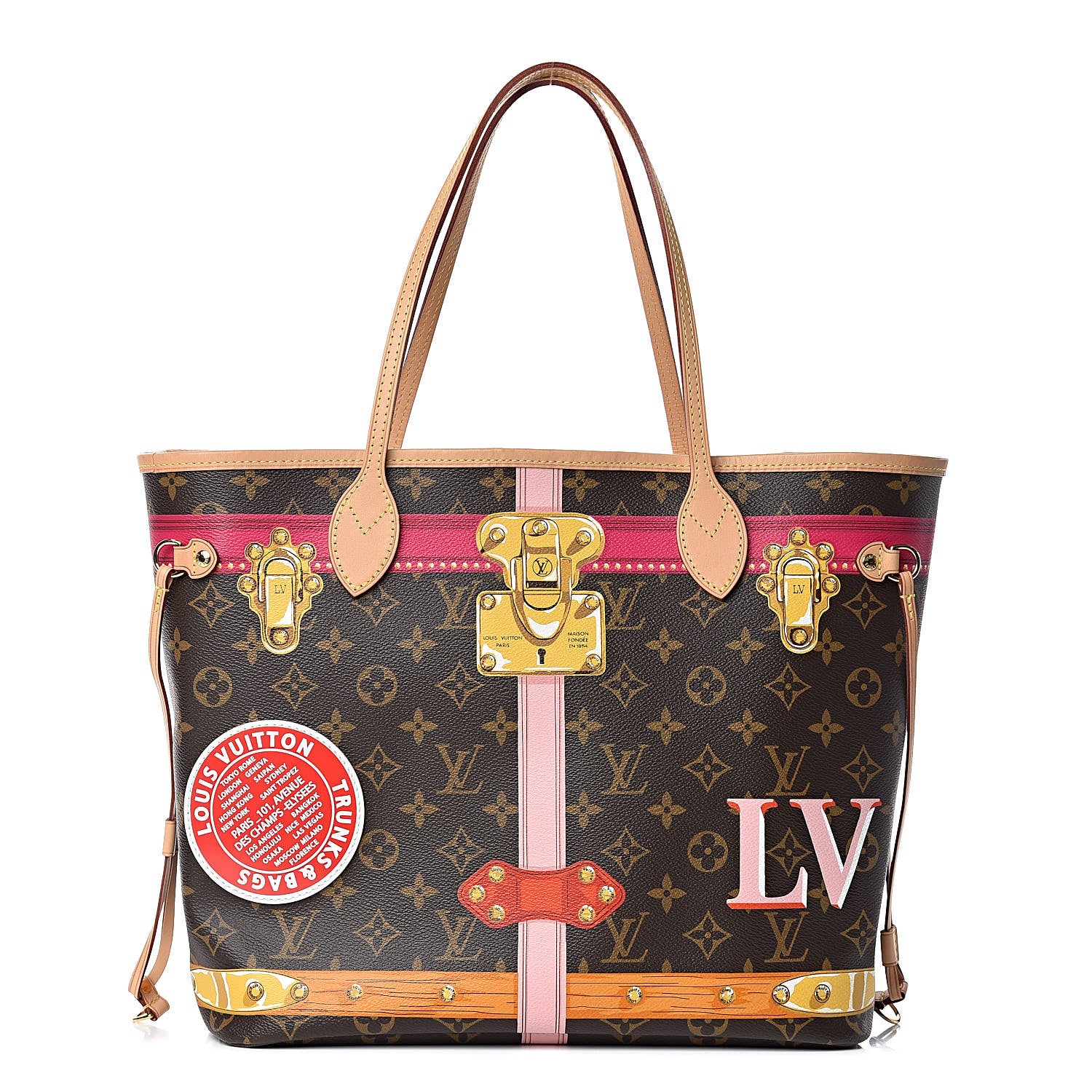 Louis Vuitton Monogram Summer Trunks Neo Neverfull MM 3 of 14
