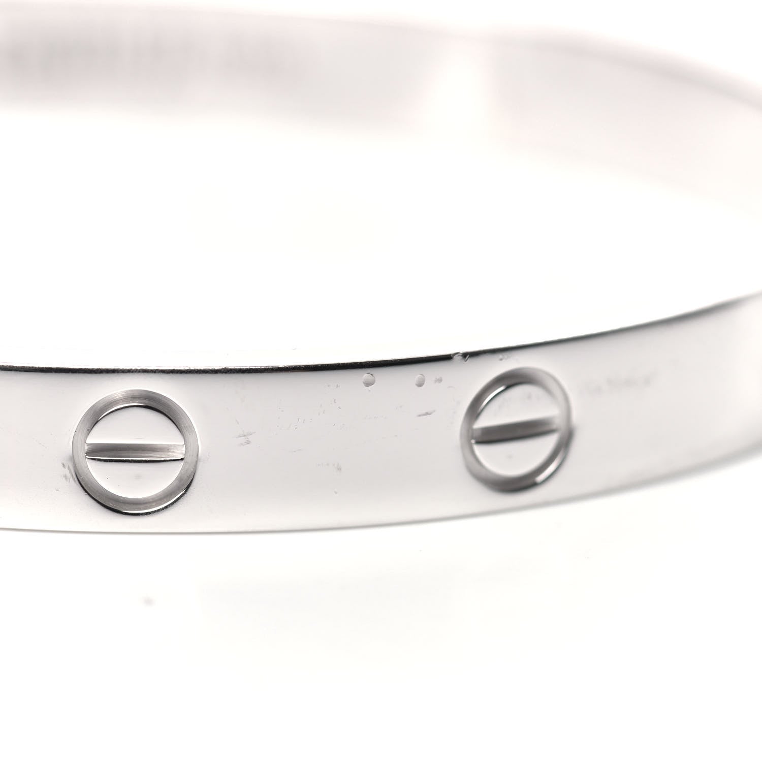 Cartier 18K White Gold LOVE Bracelet 16 6 of 7