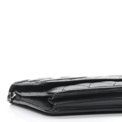 Chanel Calfskin Quilted Cambon Wallet On Chain WOC Black 10 of 19