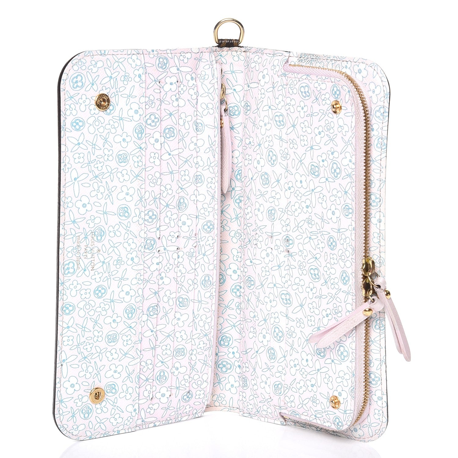 Louis Vuitton Monogram Fleuri Insolite Wallet Rose 5 of 8