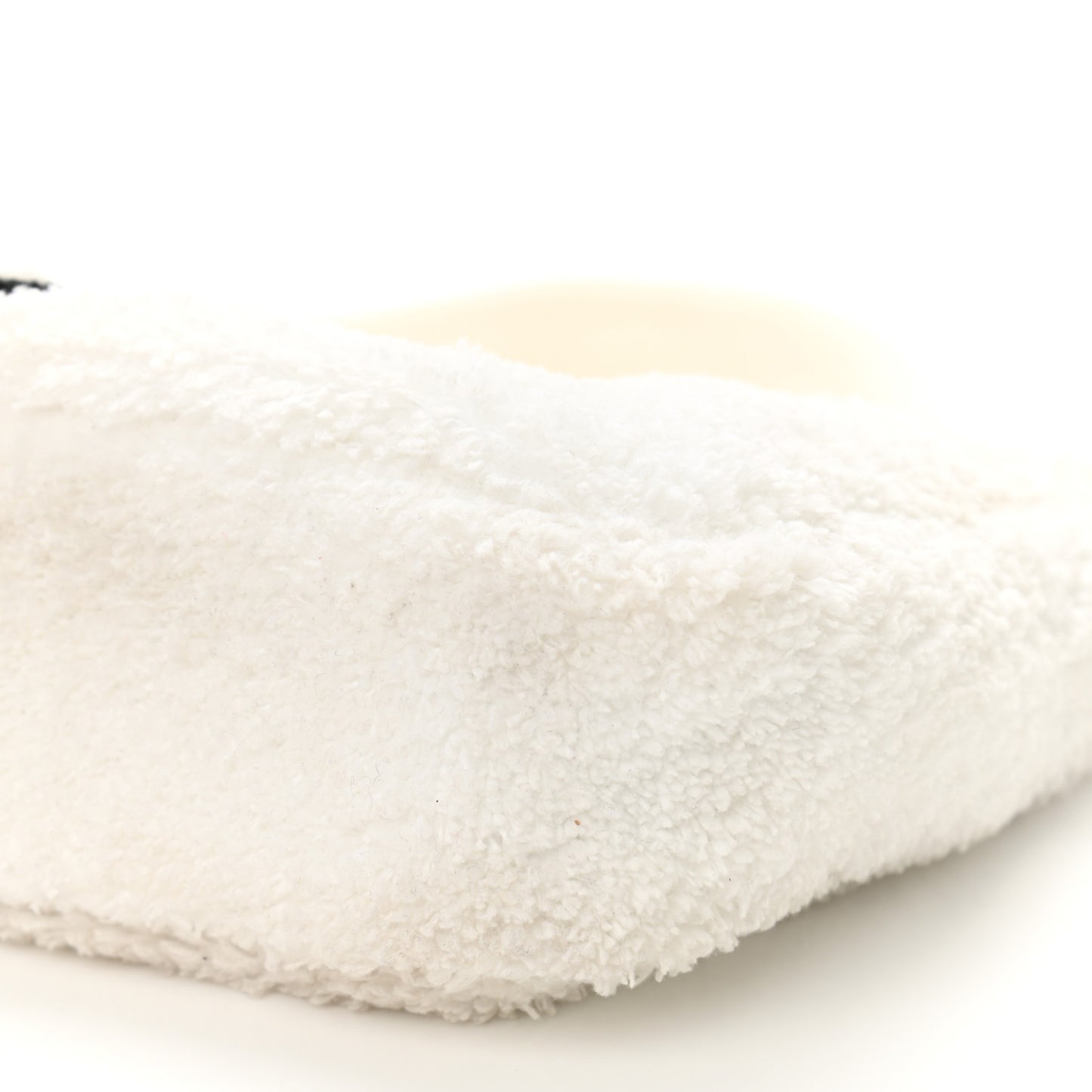 Terry Cloth Mini Re-Edition 2000 Bag White Black