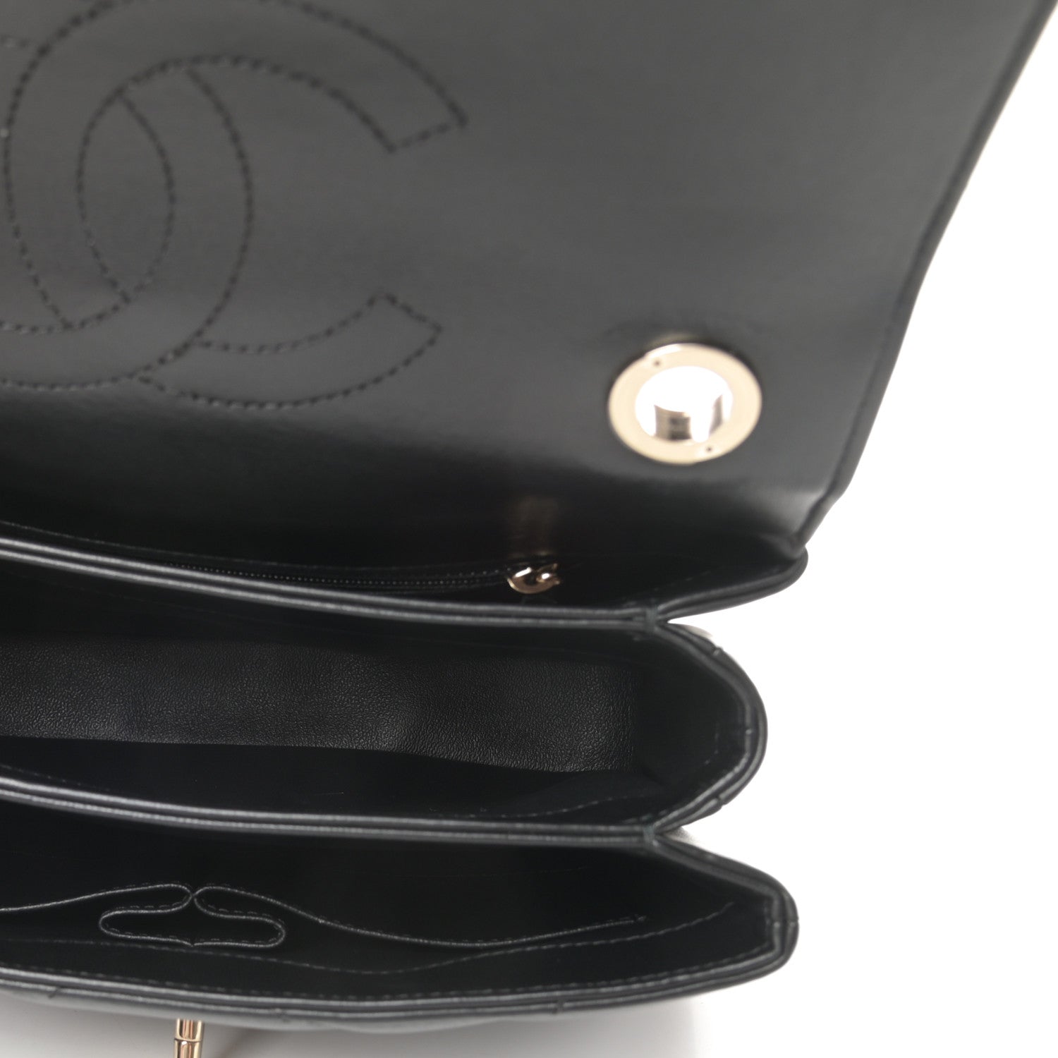Chanel Lambskin Quilted Small Trendy CC Dual Handle Flap Bag Black 5 of 13
