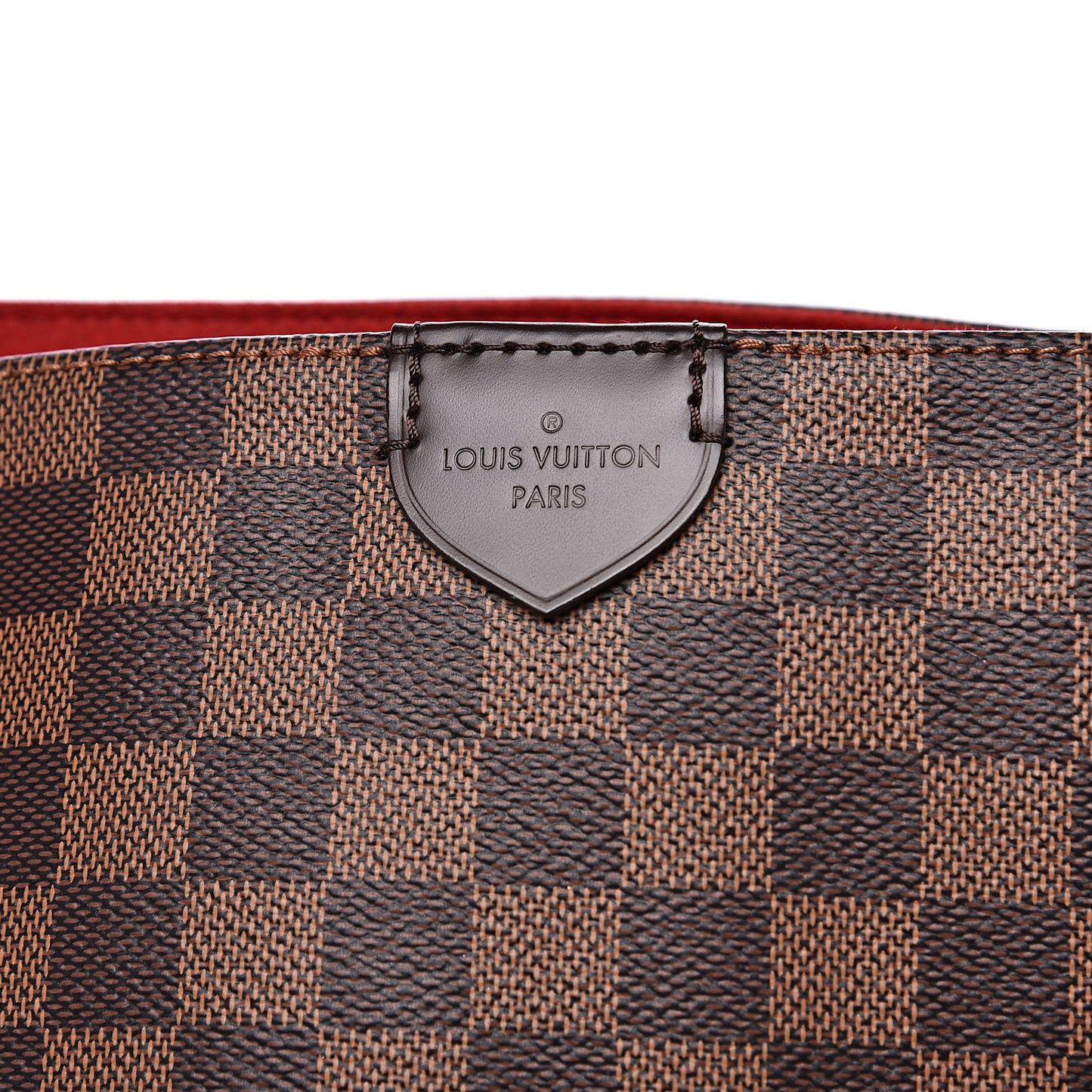 Damier Ebene Caissa Hobo Cherry