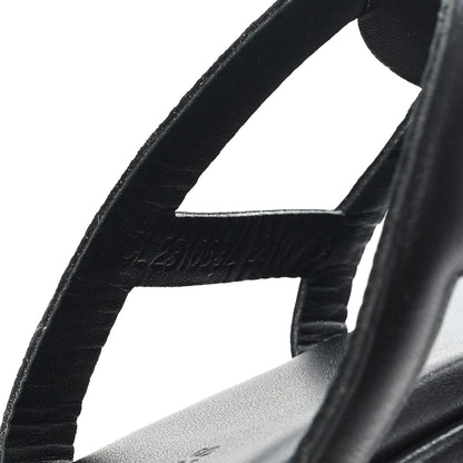 Hermes Nappa Gipsy Sandals 39 Black 9 of 9