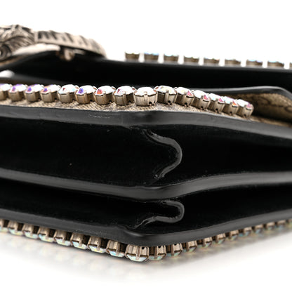 Gucci GG Supreme Monogram Crystal Small Dionysus Shoulder Bag Black 10 of 13