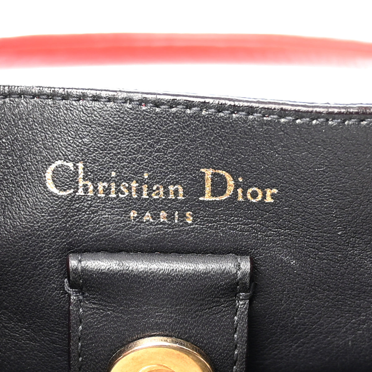Christian Dior Calfskin Medium Diorissimo Tote Red 7 of 10