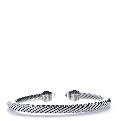 David Yurman Sterling Silver 14K Yellow Gold Prasiolite 5mm Cable Classics Bracelet 3 of 4