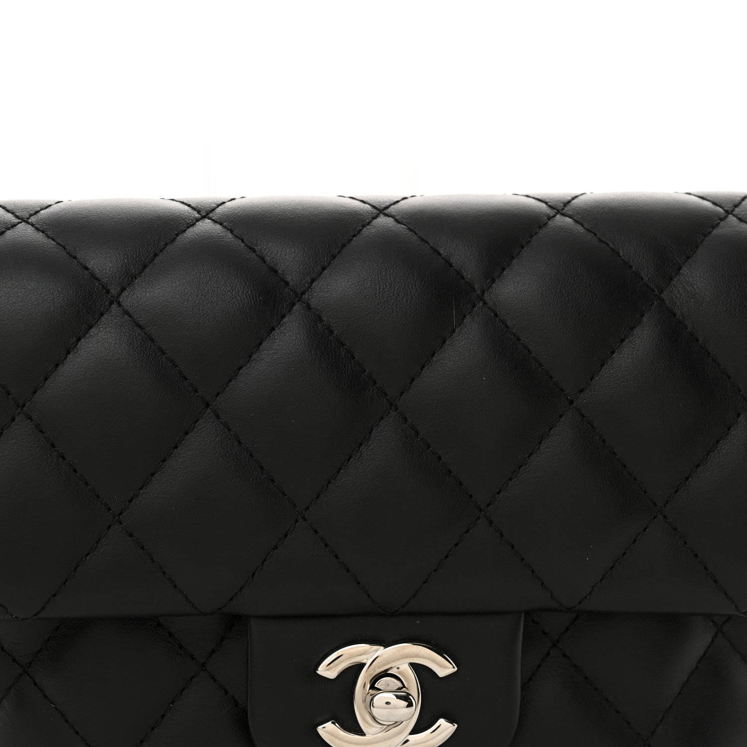 Chanel Calfskin Quilted CC Uniform Flap Belt Bag Black 9 of 11