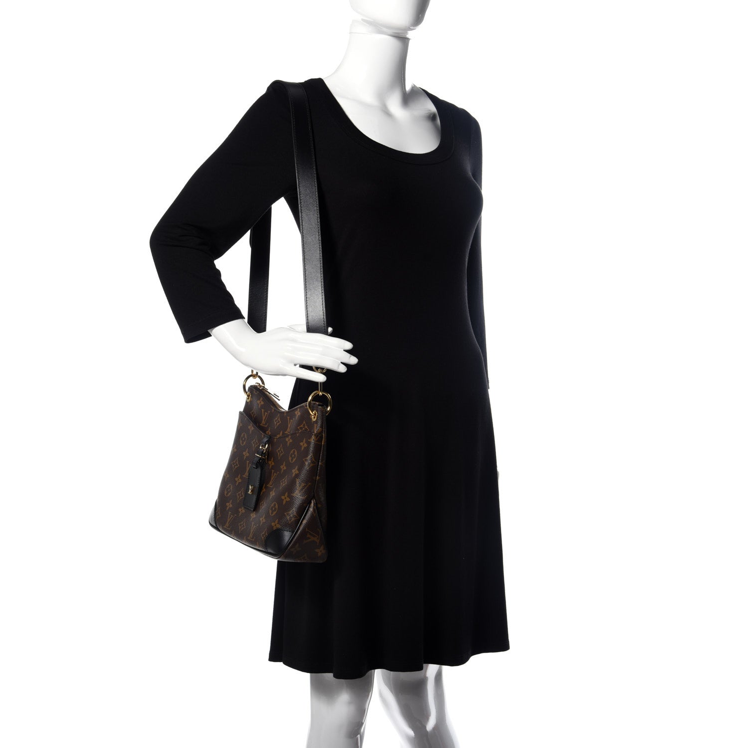 Louis Vuitton Monogram Odeon PM Black 2 of 12