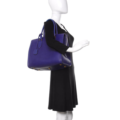 Alexander McQueen Pebbled Calfskin Zip Up Heroine Tote Purple 2 of 19