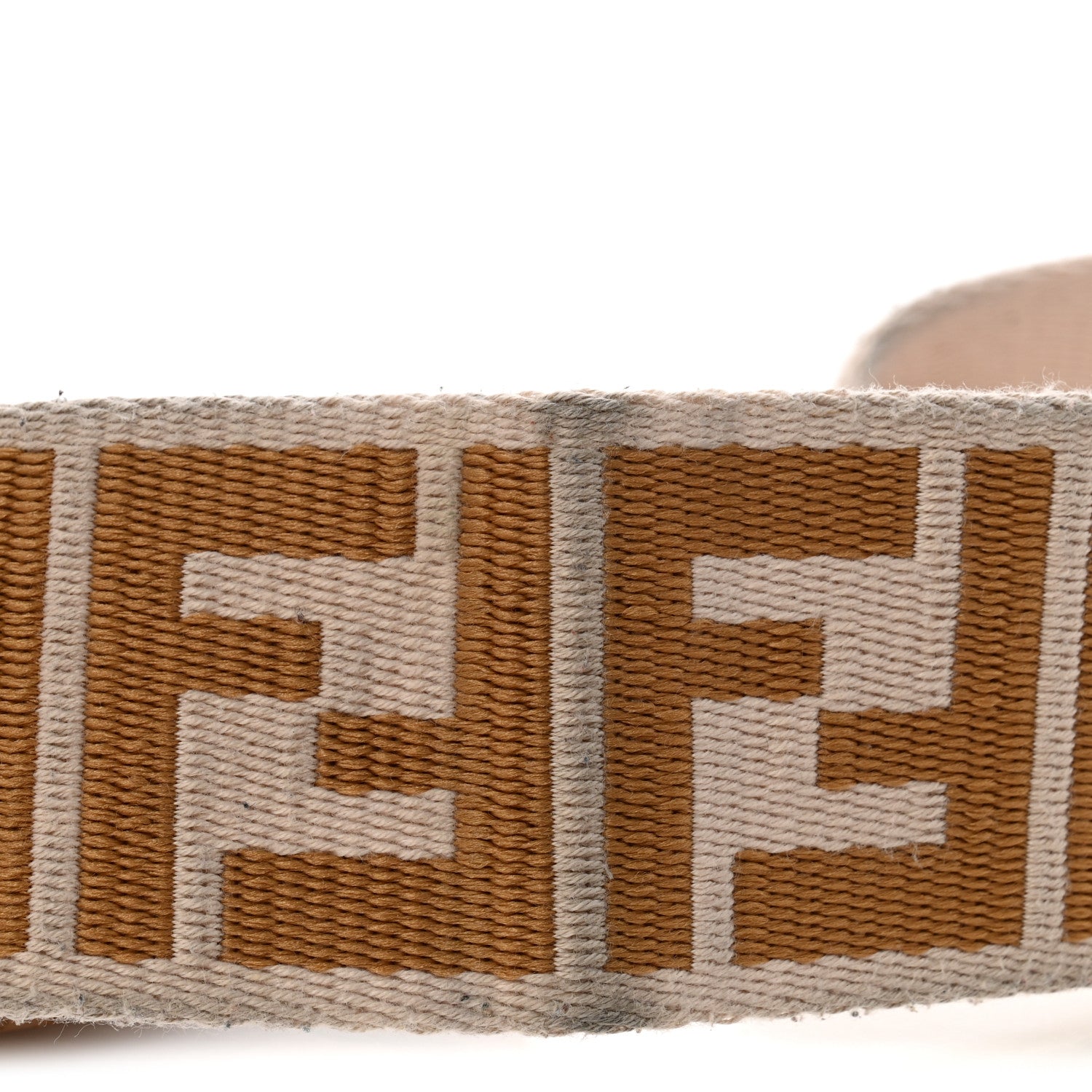 Fendi Ribbon Vitello King FF 1974 Adjustable Strap You Poudre Cuoio Miele Scuro 8 of 8
