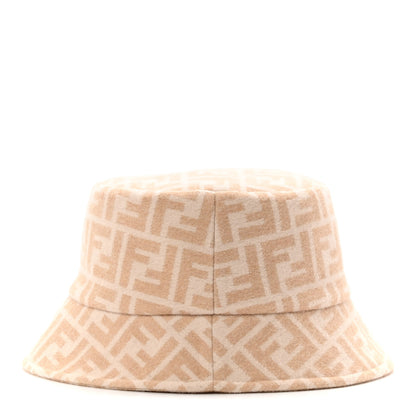 Fendi Wool Silk FF Bucket Hat S Beige 4 of 8