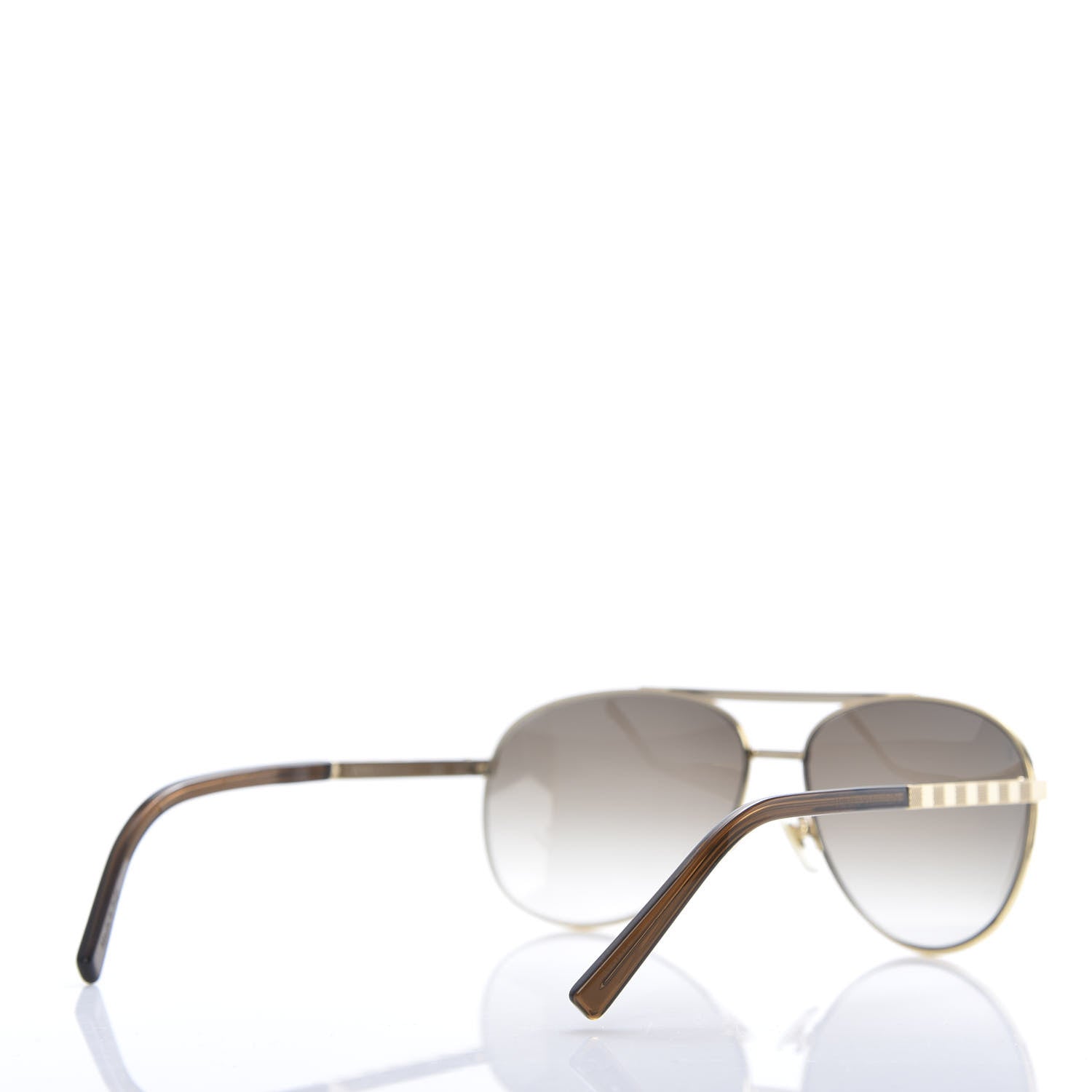 Louis Vuitton Metal Attitude Pilote Sunglasses Z0339U Gold 4 of 8