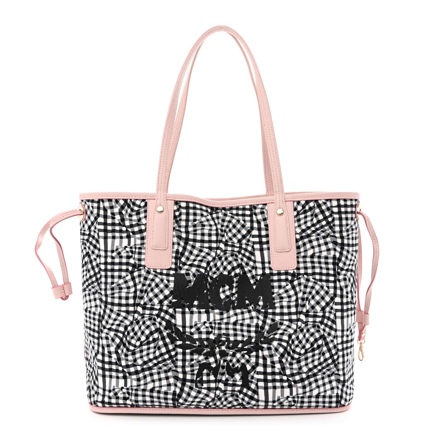 MCM Visetos Medium Liz Reversible Shopper Tote Powder Pink 13 of 19