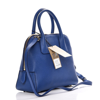 Burberry London Grainy Calfskin Small Greenwood Bowling Bag Brilliant Blue 4 of 9
