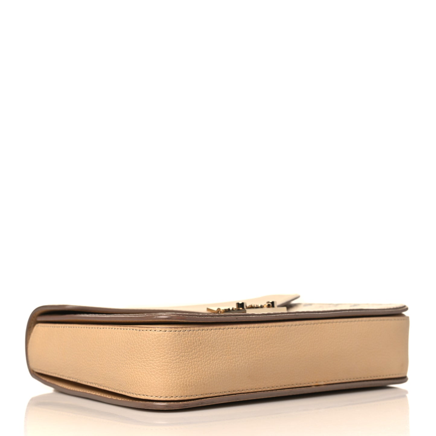 Visetos Calfskin Medium Patricia Satchel Beige