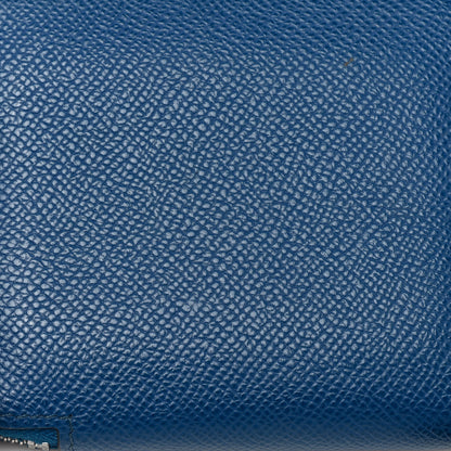 Hermes Epsom Silk'in Compact Wallet Deep Bleu 10 of 12