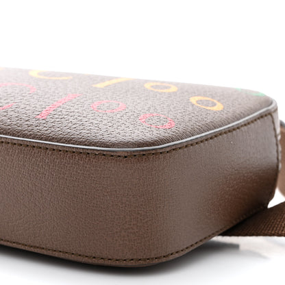 Gucci Textured Dollar Calfskin Gucci 100 Aria Belt Bag 80 32 New Acero Multicolor 10 of 12