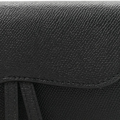 Christian Dior Grained Calfskin Saddle Belt Bag Black 8 of 11