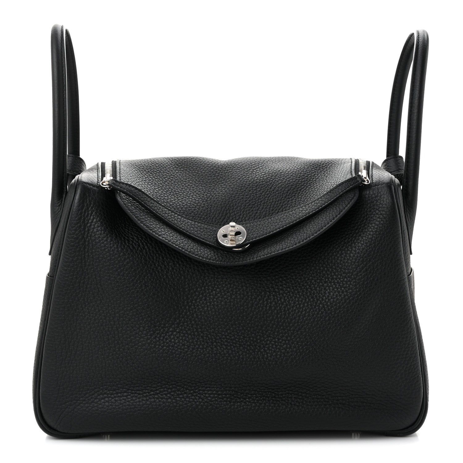 Hermes Taurillon Clemence Lindy 34 Black 1 of 10