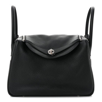 Hermes Taurillon Clemence Lindy 34 Black 1 of 10