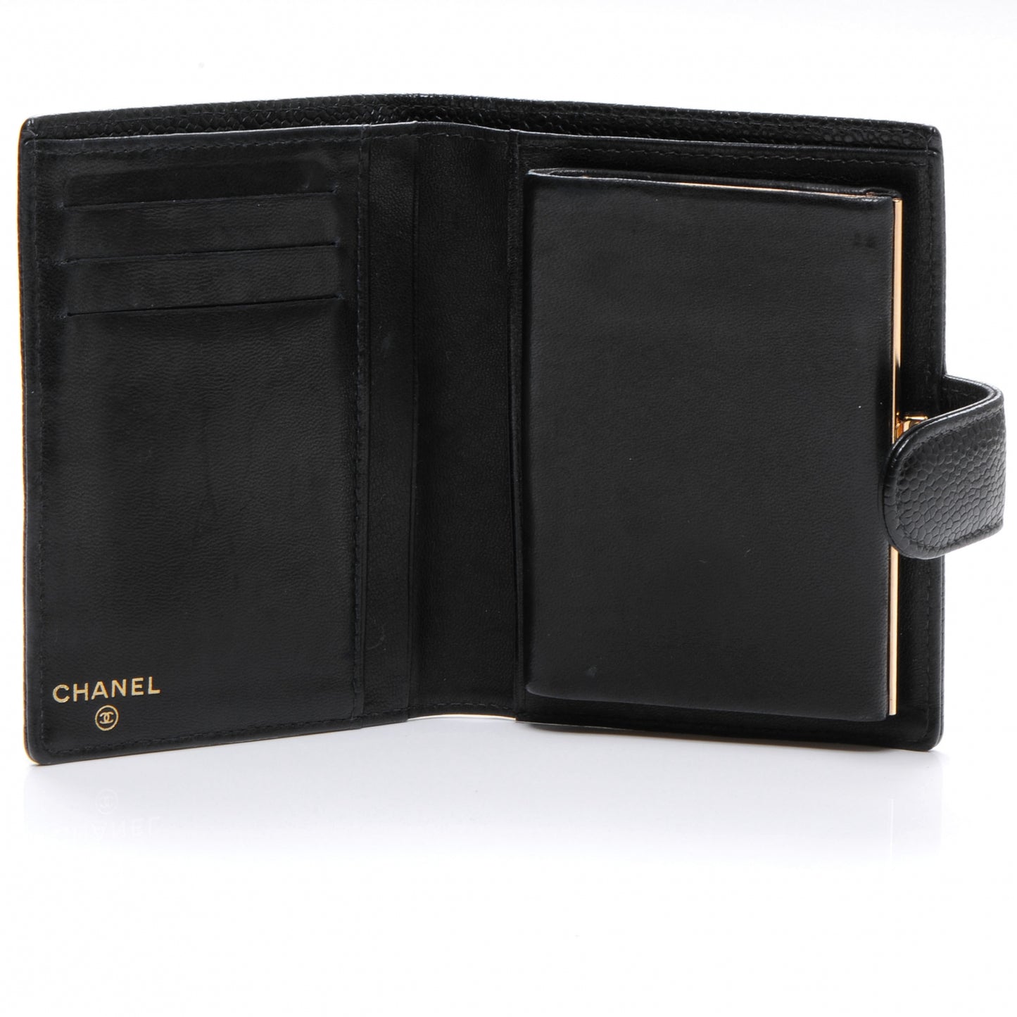 Caviar Bi-fold Wallet Black