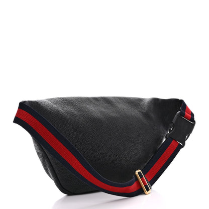 Gucci Grained Calfskin Coco Capitan Logo Belt Bag Black 3 of 15