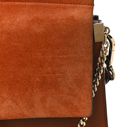 Chloe Suede Calfskin Medium Faye Shoulder Bag Tobacco 16 of 23
