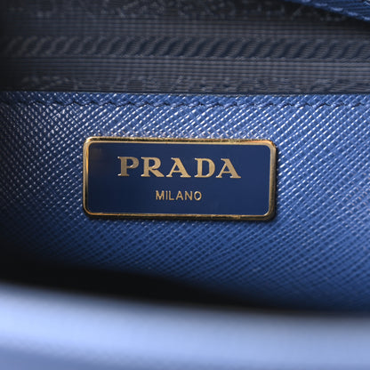 Prada Saffiano Lux Medium Open Promenade Tote Bluette 6 of 10