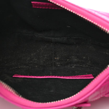 Balenciaga Extra Supple Calfskin Crocodile Embossed XS Le Cagole Shoulder Bag Lipstick Pink 6 of 12