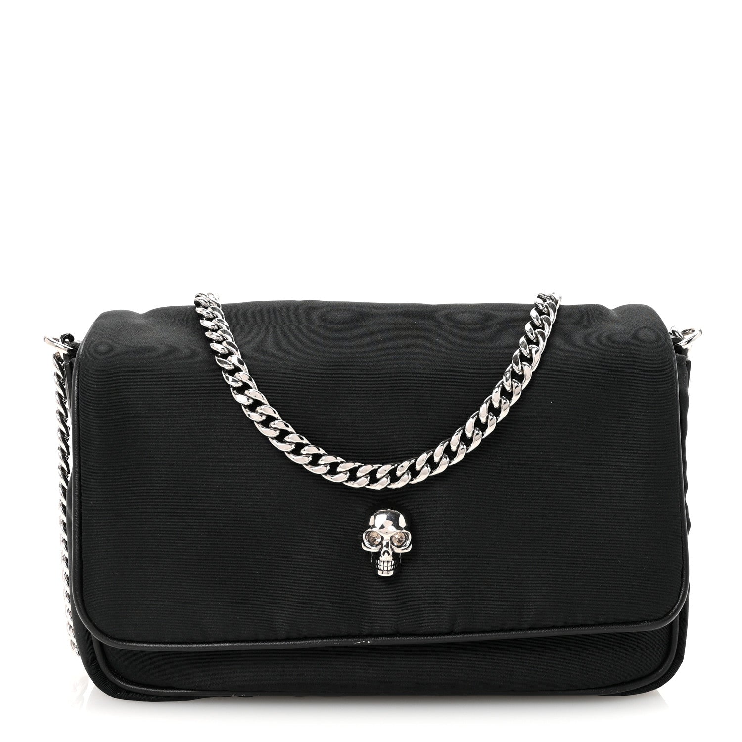 Alexander McQueen Nylon Skull Small Crossbody Bag Black 1 of 9