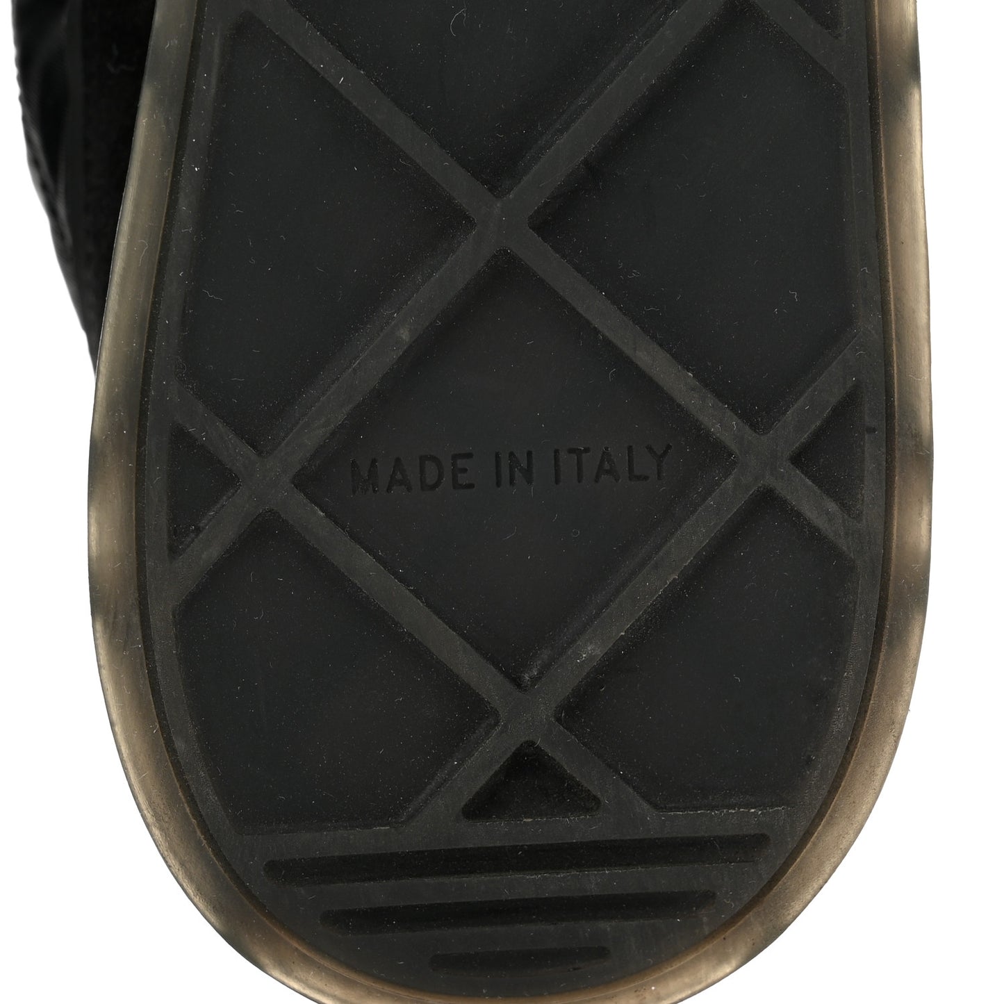Suede Calfskin Quilted Sneakers 37 Black