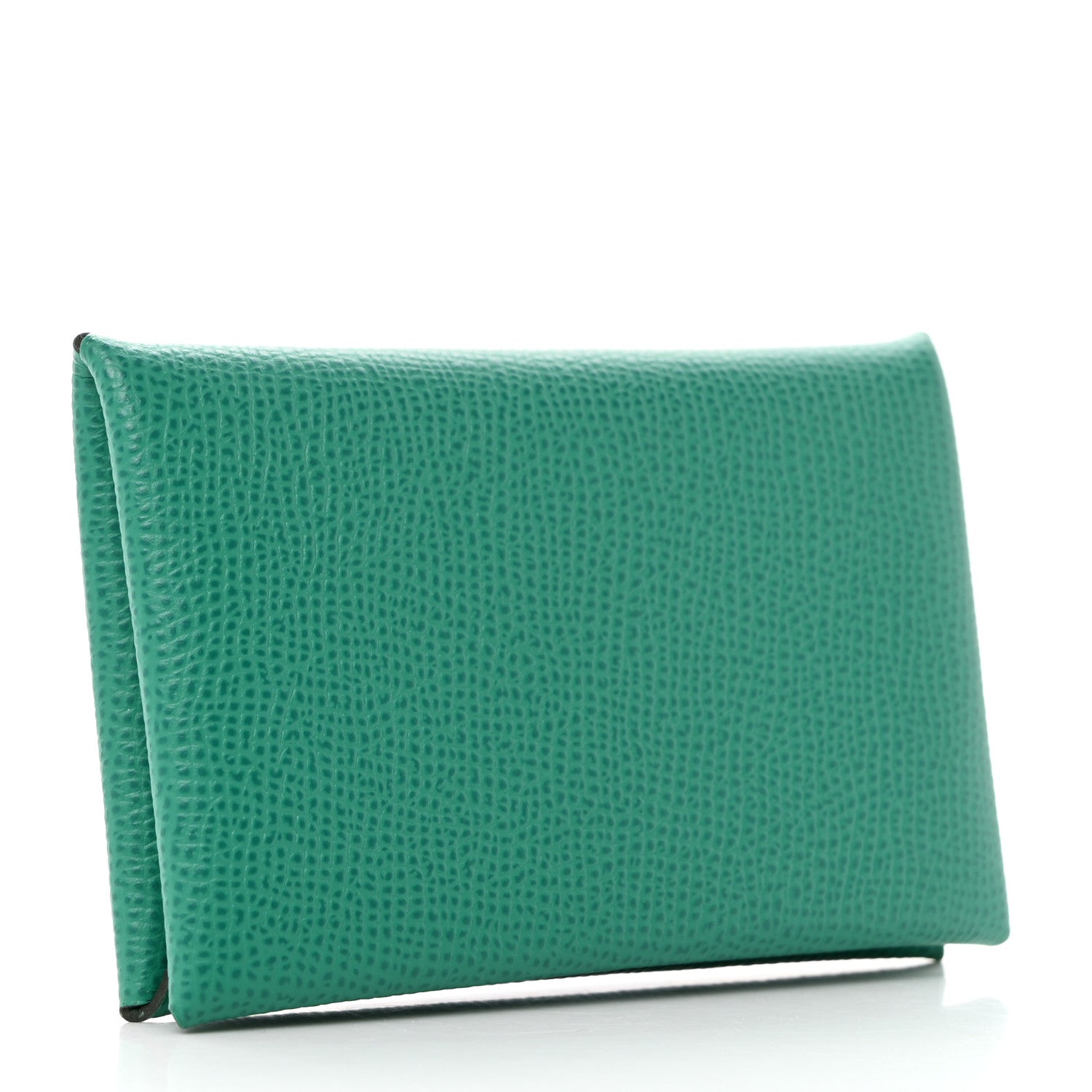 Hermes Epsom Calvi Card Case Vert Jade 3 of 8
