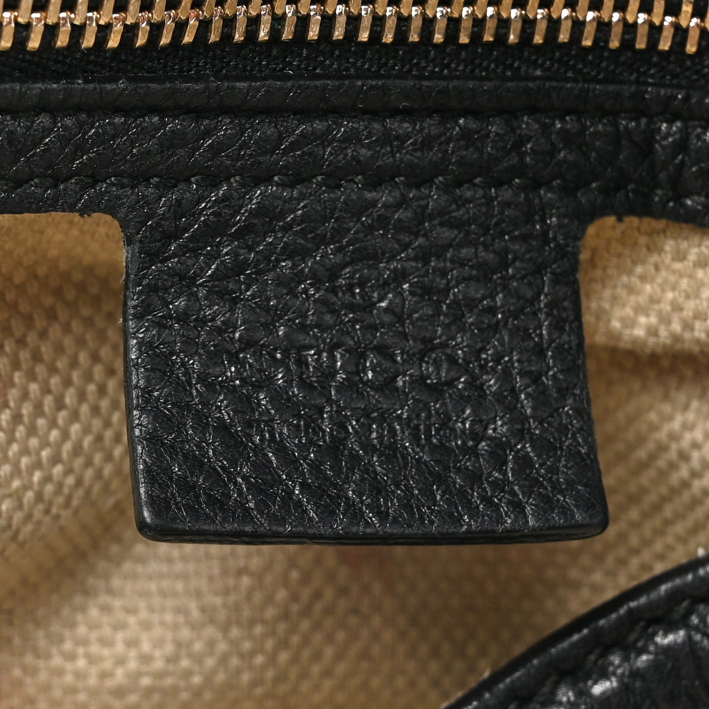 Pebbled Calfskin Soho Hobo Black