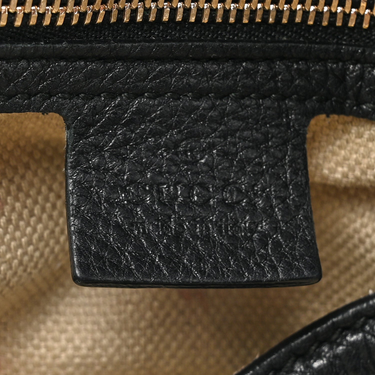 Gucci Pebbled Calfskin Soho Hobo Black 6 of 15