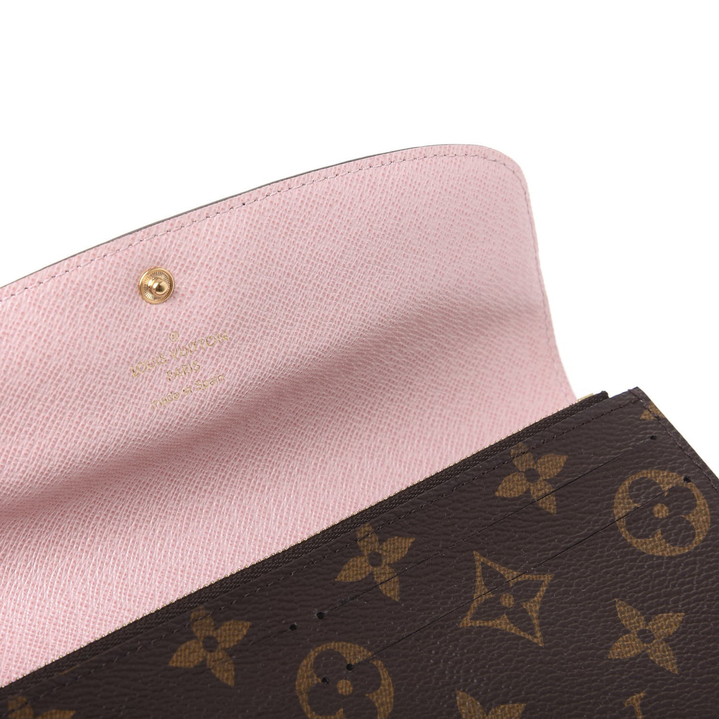 Monogram Emilie Wallet Rose Ballerine