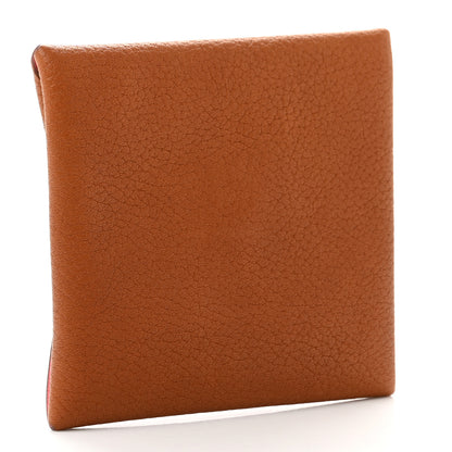 Hermes Barenia Faubourg Bastia Verso Coin Purse Fauve Rose D'ete 2 of 6